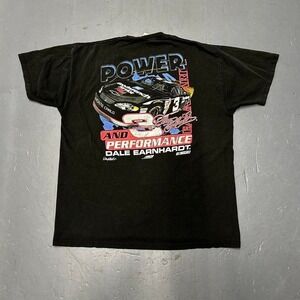 Vintage 90s Dale Earnhardt double sided graphic nascar racing tee shirt tshirt